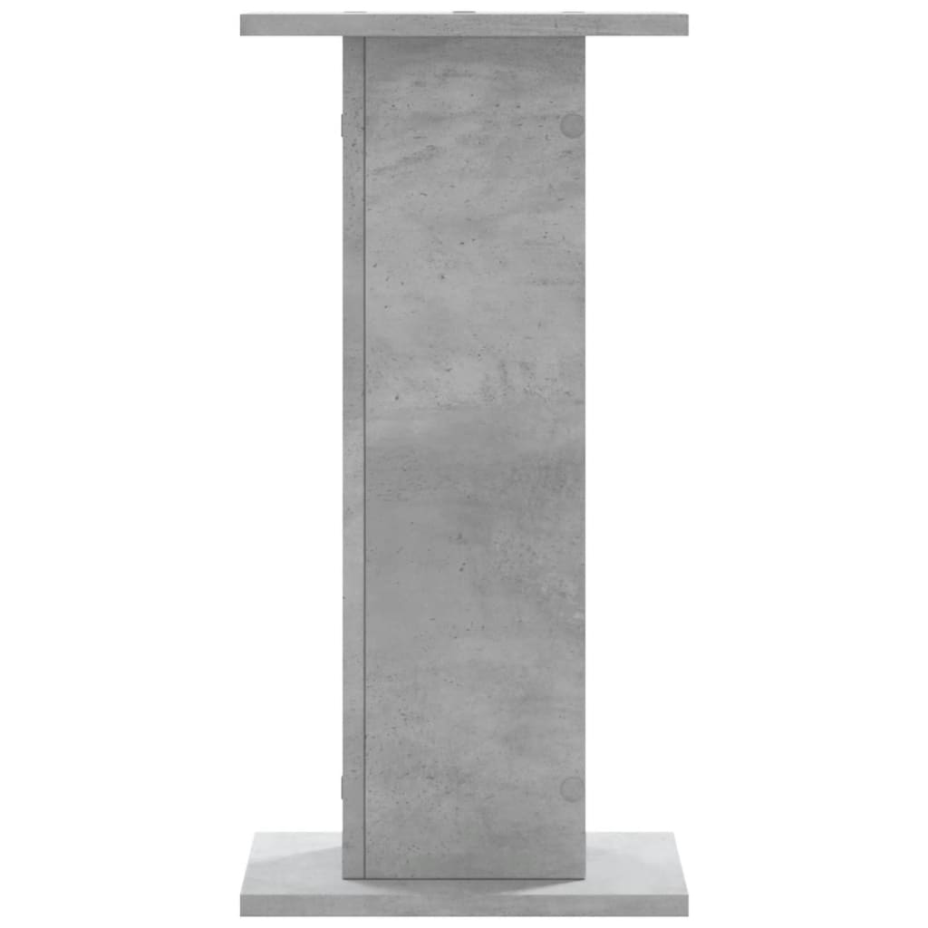 vidaXL Speaker Stands 2 pcs Concrete Grey 30x30x60 cm Engineered Wood 5