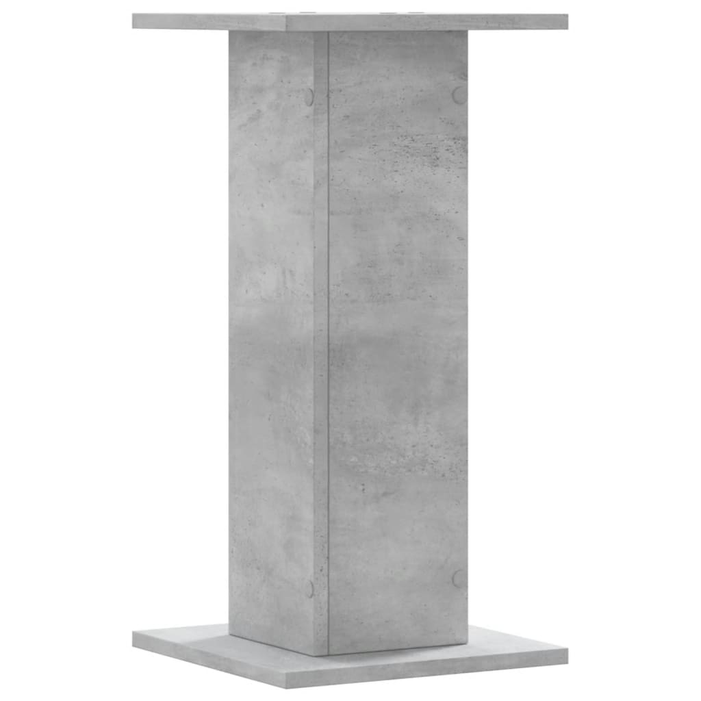 vidaXL Speaker Stands 2 pcs Concrete Grey 30x30x60 cm Engineered Wood 4