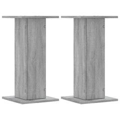 vidaXL Speaker Stands 2 pcs Grey Sonoma 30x30x60 cm Engineered Wood 2