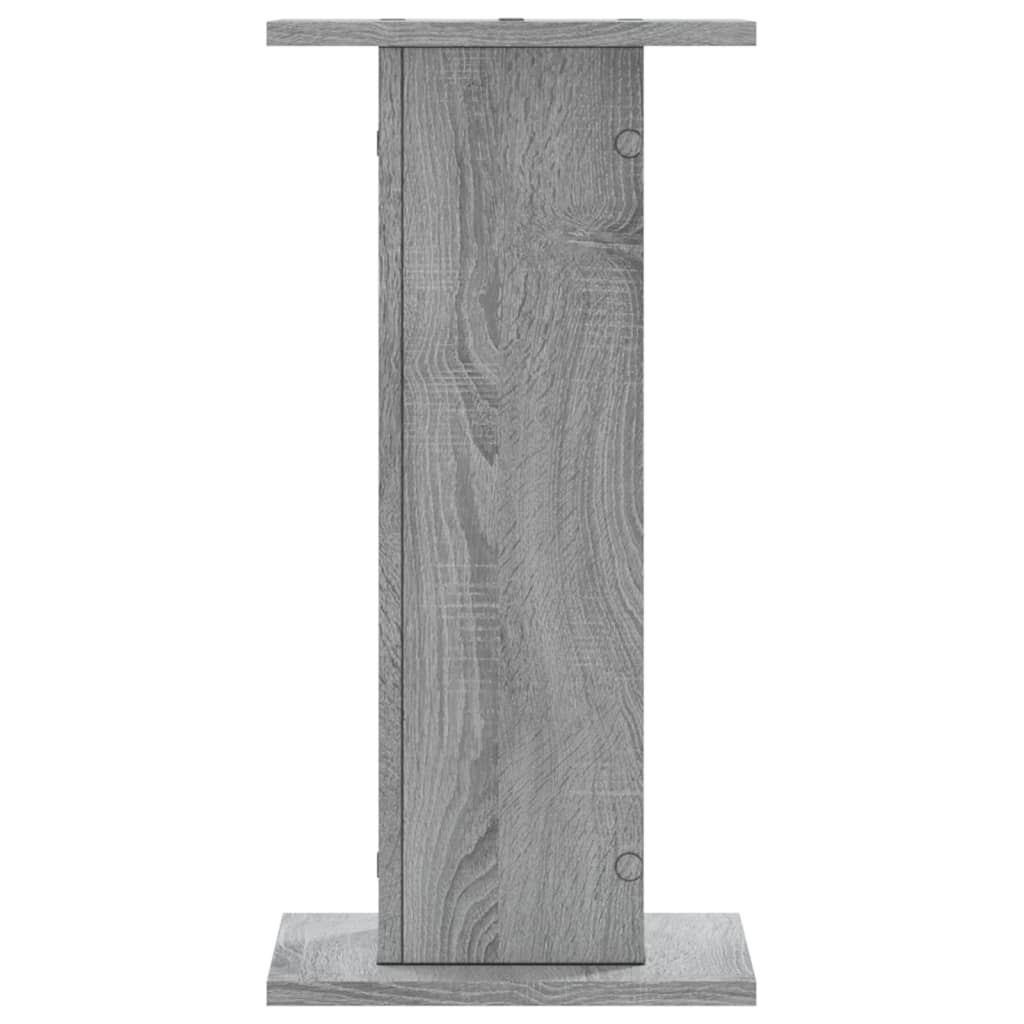 vidaXL Speaker Stands 2 pcs Grey Sonoma 30x30x60 cm Engineered Wood 3