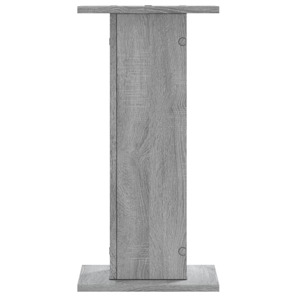 vidaXL Speaker Stands 2 pcs Grey Sonoma 30x30x60 cm Engineered Wood 5