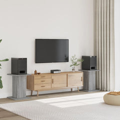 vidaXL Speaker Stands 2 pcs Grey Sonoma 30x30x60 cm Engineered Wood 1