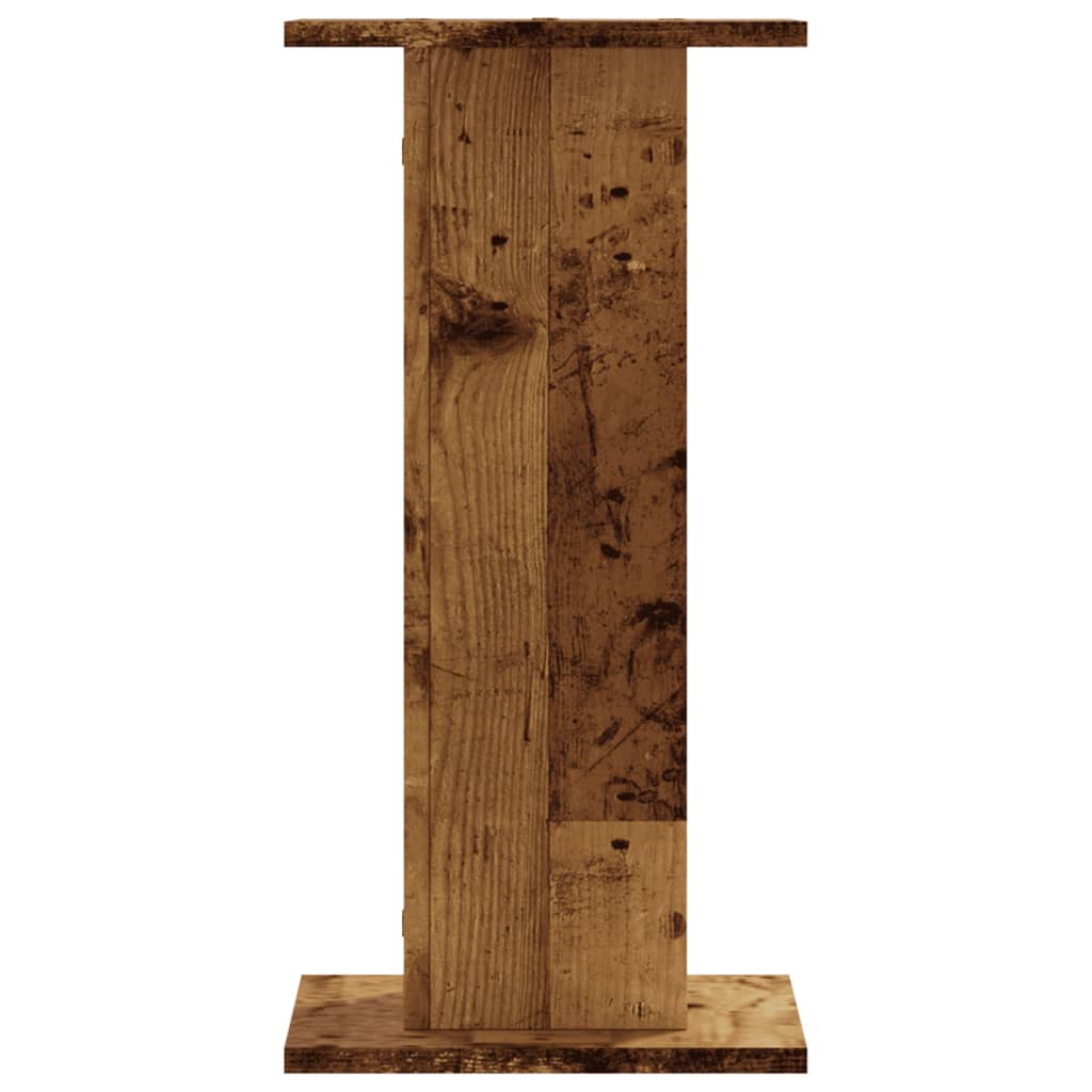 vidaXL Speaker Stands 2 pcs Old Wood 30x30x60 cm Engineered Wood 5