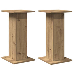vidaXL Speaker Stands 2 pcs Artisan Oak 30x30x60 cm Engineered Wood 3