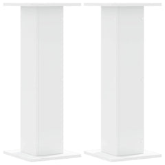 vidaXL Speaker Stands 2 pcs White 30x30x80 cm Engineered Wood 2