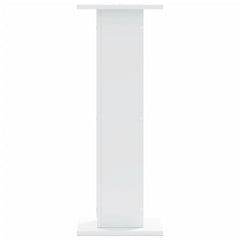 vidaXL Speaker Stands 2 pcs White 30x30x80 cm Engineered Wood 3