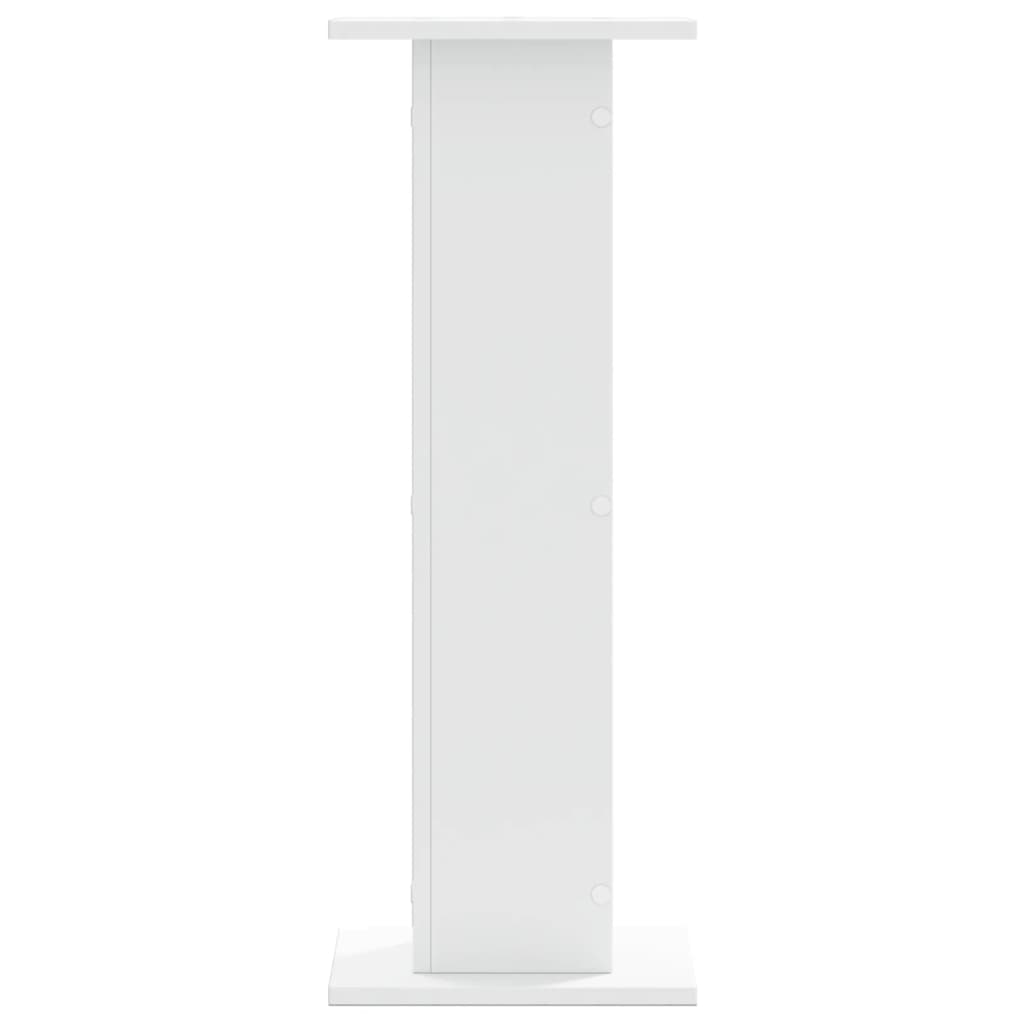 vidaXL Speaker Stands 2 pcs White 30x30x80 cm Engineered Wood 5