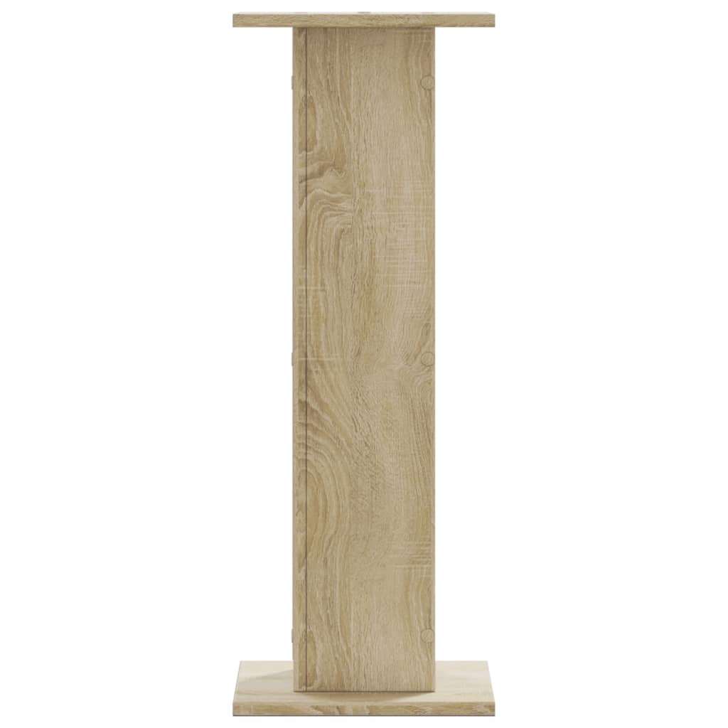 vidaXL Speaker Stands 2 pcs Sonoma Oak 30x30x80 cm Engineered Wood 3