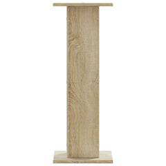 vidaXL Speaker Stands 2 pcs Sonoma Oak 30x30x80 cm Engineered Wood 3