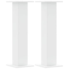 vidaXL Speaker Stands 2 pcs White 30x30x95 cm Engineered Wood 2