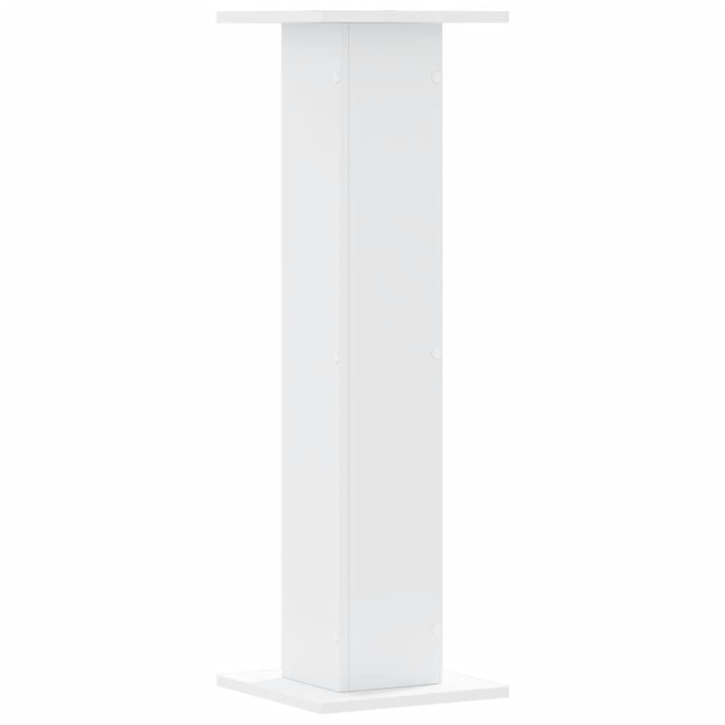 vidaXL Speaker Stands 2 pcs White 30x30x95 cm Engineered Wood 4