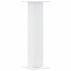 vidaXL Speaker Stands 2 pcs White 30x30x95 cm Engineered Wood 4