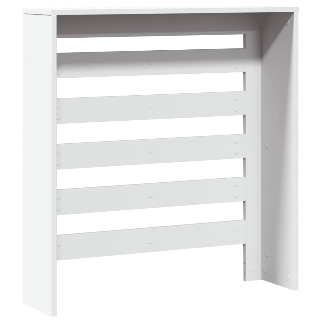 vidaXL Radiator Cover White 78 x 20 x 82 cm Engineered Wood 4
