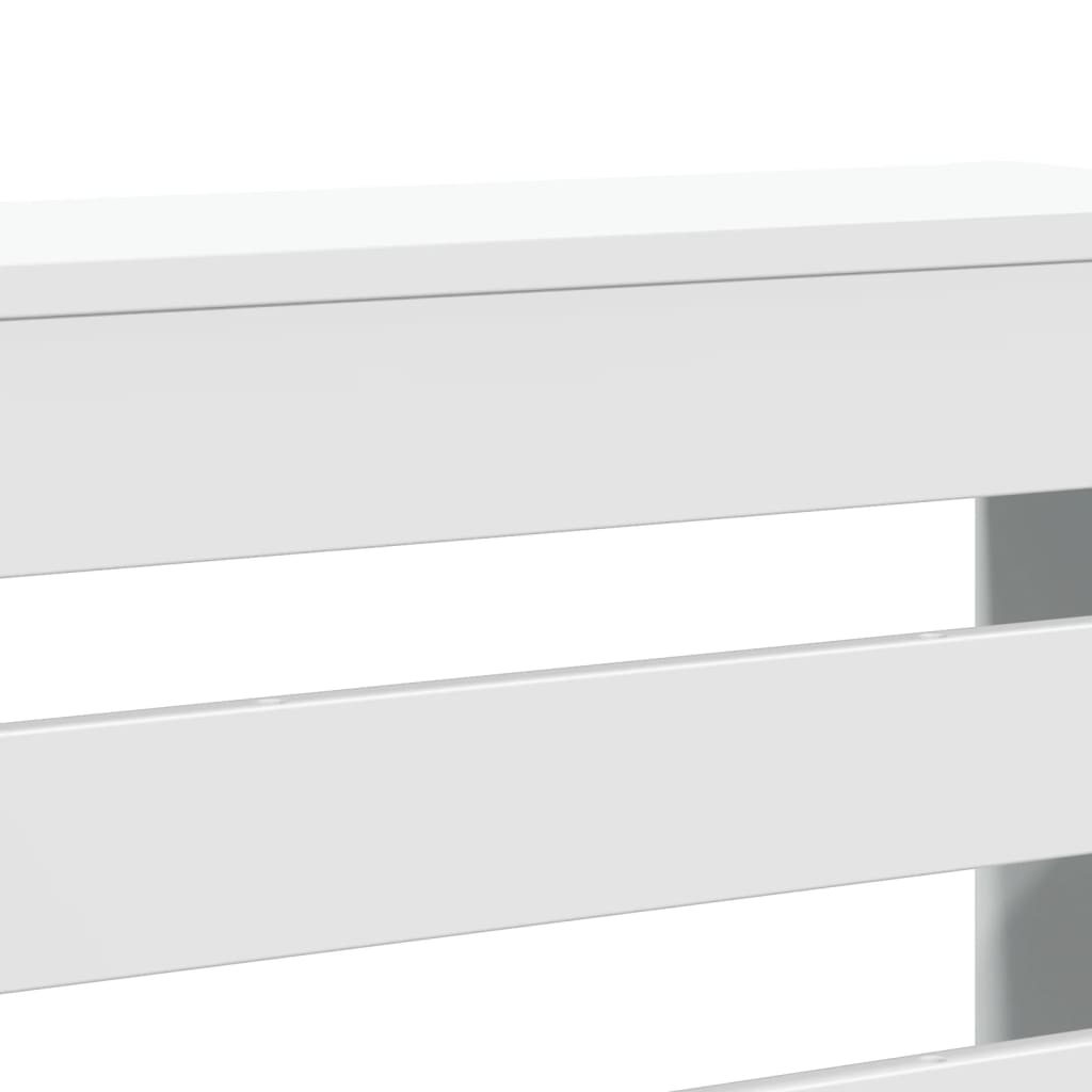 vidaXL Radiator Cover White 78 x 20 x 82 cm Engineered Wood 6