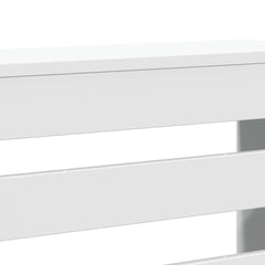 vidaXL Radiator Cover White 78 x 20 x 82 cm Engineered Wood 6