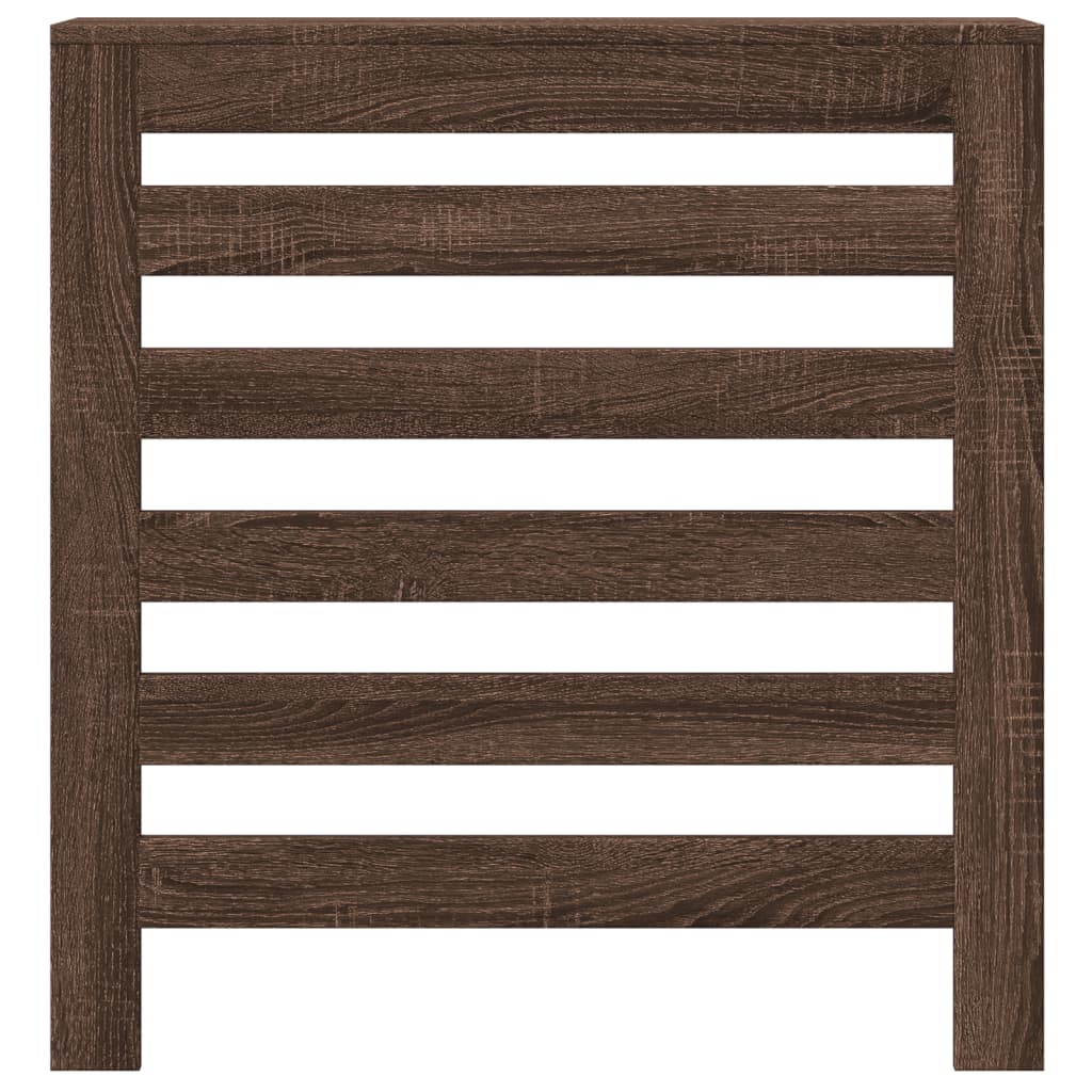 vidaXL Radiator Cover Brown Oak Engineered Wood 3