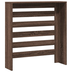 vidaXL Radiator Cover Brown Oak Engineered Wood 4
