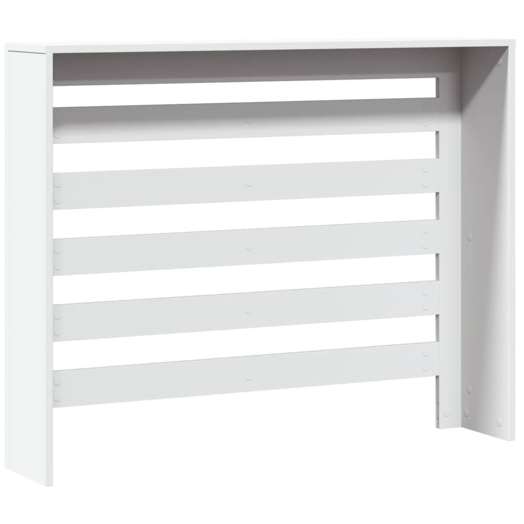 vidaXL Radiator Cover White 104 x 20 x 82 cm Engineered Wood 4