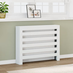 vidaXL Radiator Cover White 104 x 20 x 82 cm Engineered Wood 1