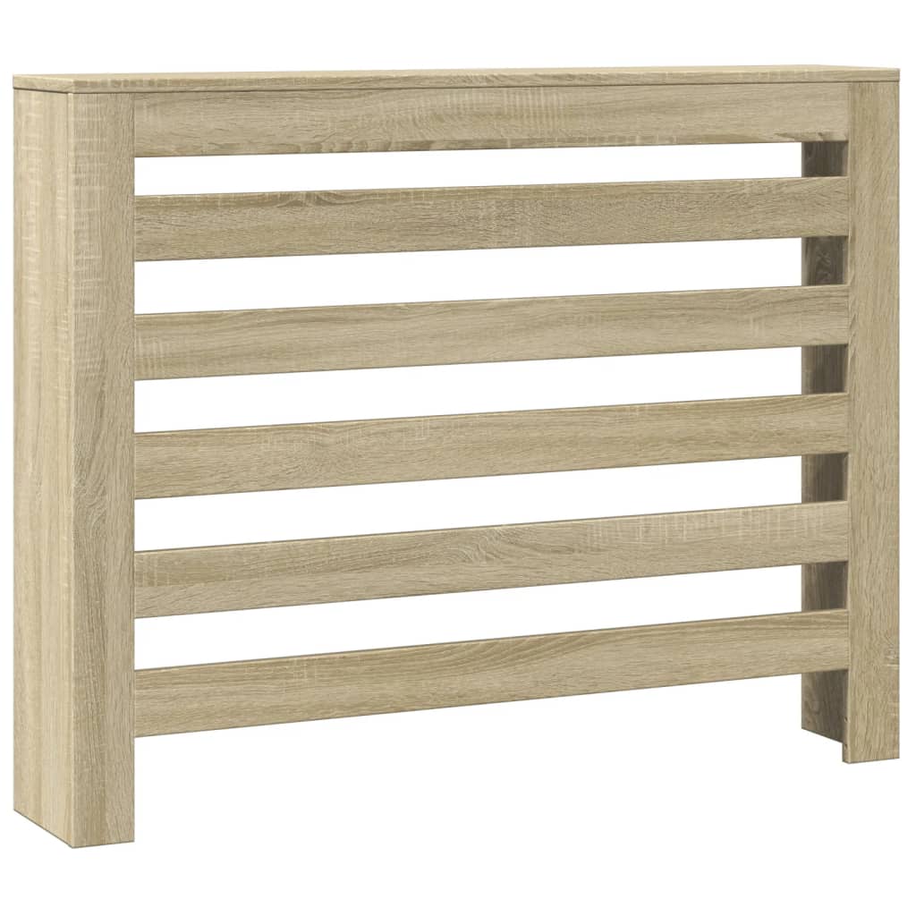 vidaXL Radiator Cover Sonoma Oak 104 x 20 x 82 cm Engineered Wood 2