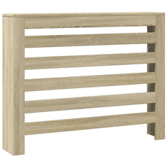 vidaXL Radiator Cover Sonoma Oak 104 x 20 x 82 cm Engineered Wood 2