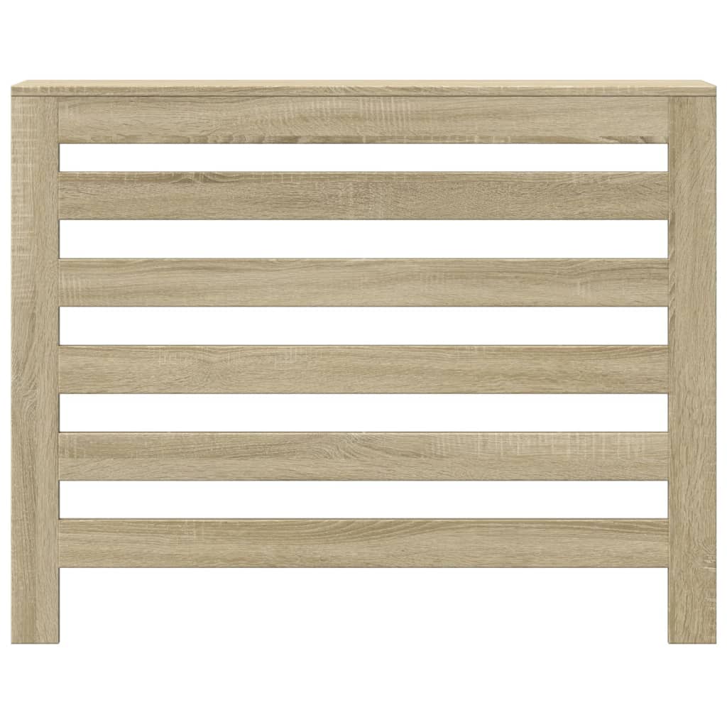 vidaXL Radiator Cover Sonoma Oak 104 x 20 x 82 cm Engineered Wood 3