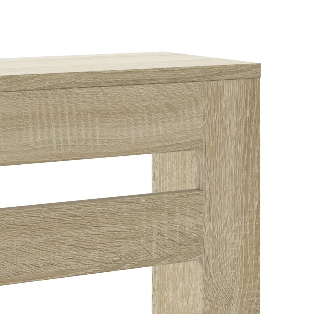 vidaXL Radiator Cover Sonoma Oak 104 x 20 x 82 cm Engineered Wood 6