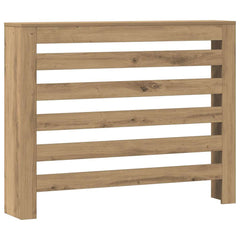 vidaXL Radiator Cover Oak 104 x 20 x 82 cm Engineered Wood 2