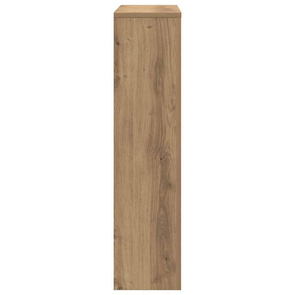 vidaXL Radiator Cover Oak 104 x 20 x 82 cm Engineered Wood 5