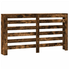 vidaXL Radiator Cover Smoked Oak 149 x 20 x 82 cm Engineered Wood 2