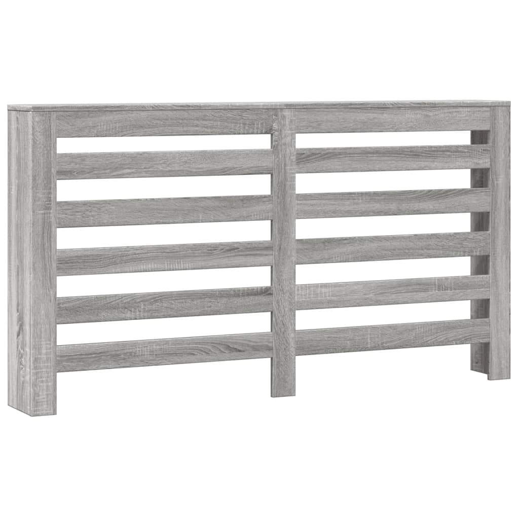 vidaXL Radiator Cover Grey Sonoma 149 x 20 x 82 cm Engineered Wood 2