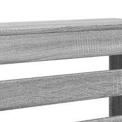 vidaXL Radiator Cover Grey Sonoma 149 x 20 x 82 cm Engineered Wood 6