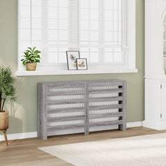 vidaXL Radiator Cover Grey Sonoma 149 x 20 x 82 cm Engineered Wood 1