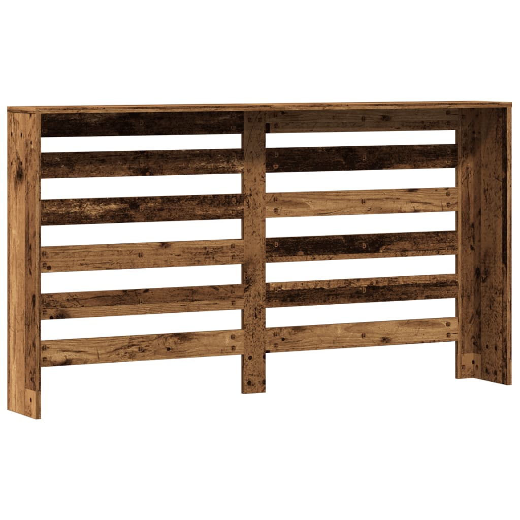 vidaXL Radiator Cover Old Wood 149 x 20 x 82 cm Engineered Wood 4