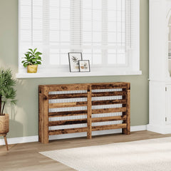 vidaXL Radiator Cover Old Wood 149 x 20 x 82 cm Engineered Wood 1