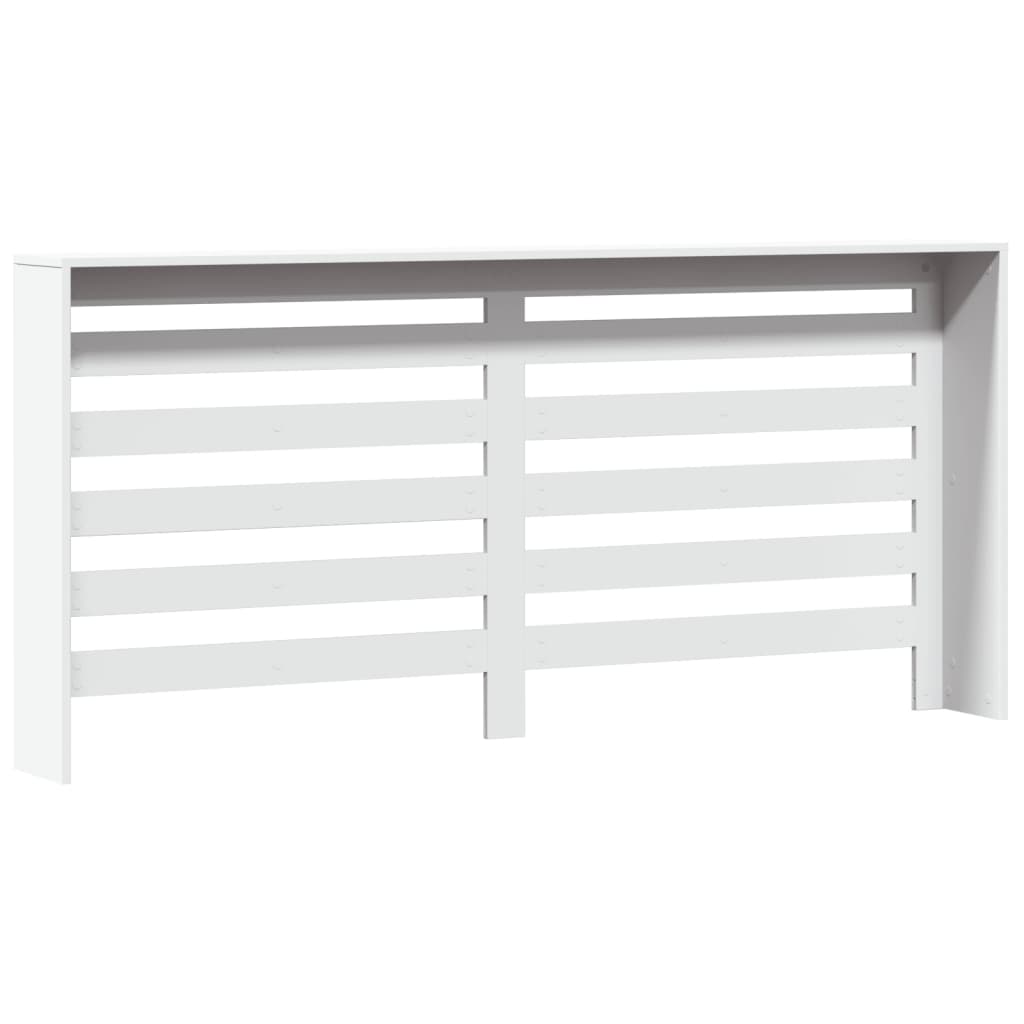 vidaXL Radiator Cover White 175 x 20 x 82 cm Engineered Wood 4