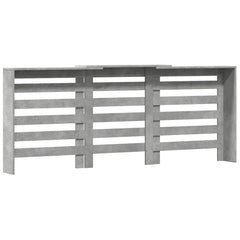 vidaXL Radiator Cover Concrete Grey 205 x 21.5 x 83.5 cm 4