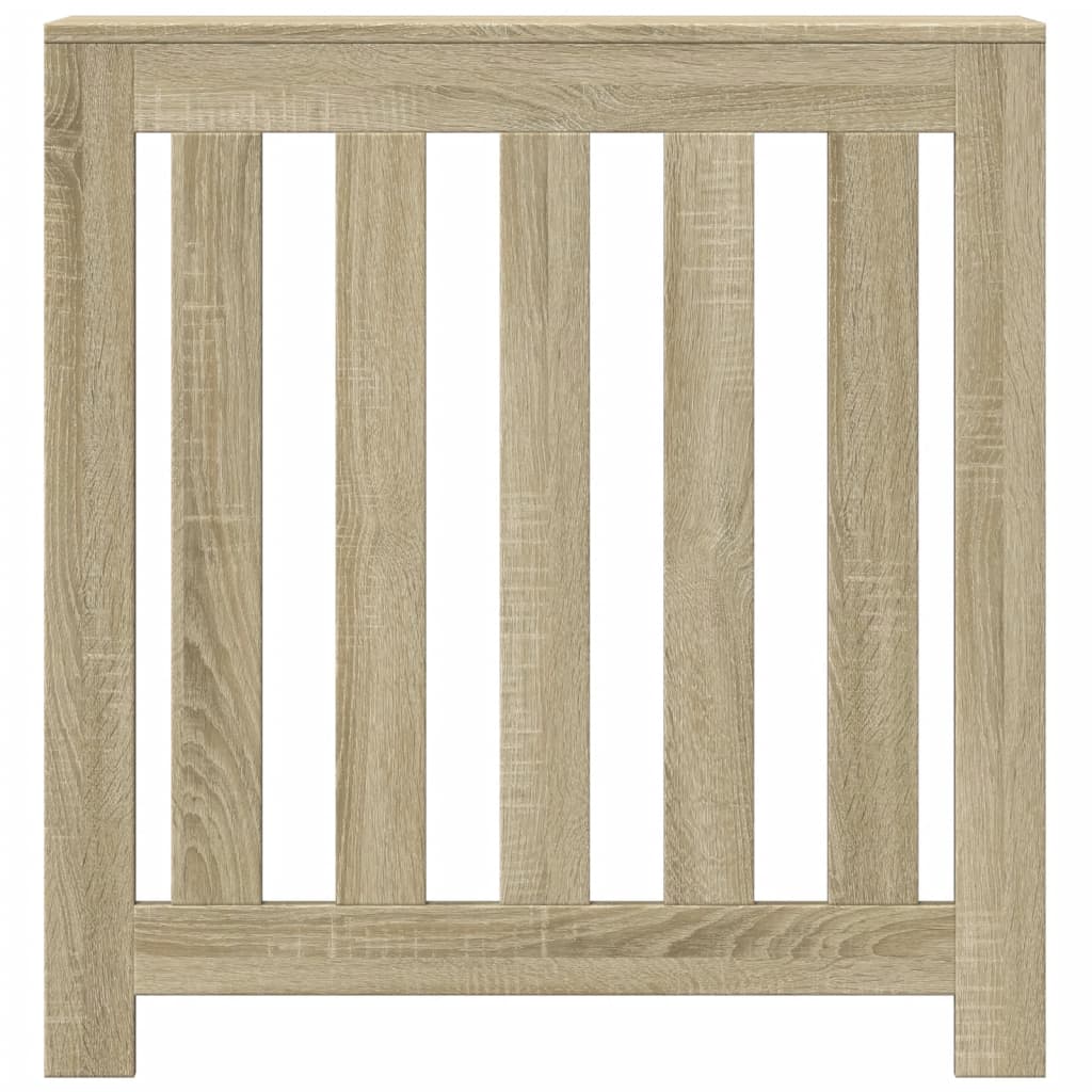 vidaXL Radiator Cover Sonoma Oak 78 x 20 x 82 cm Engineered Wood 3