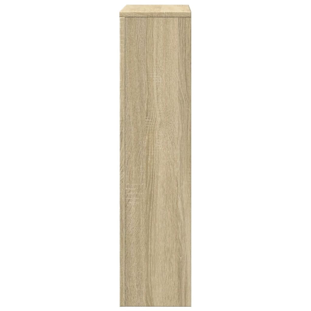 vidaXL Radiator Cover Sonoma Oak 78 x 20 x 82 cm Engineered Wood 5