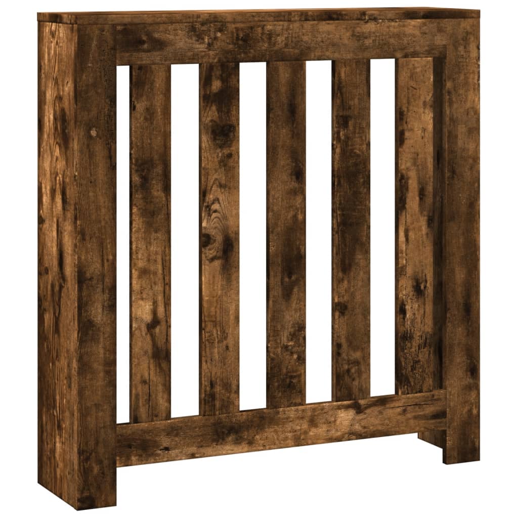 vidaXL Radiator Cover Smoked Oak 78 x 20 x 82 cm Engineered Wood 2