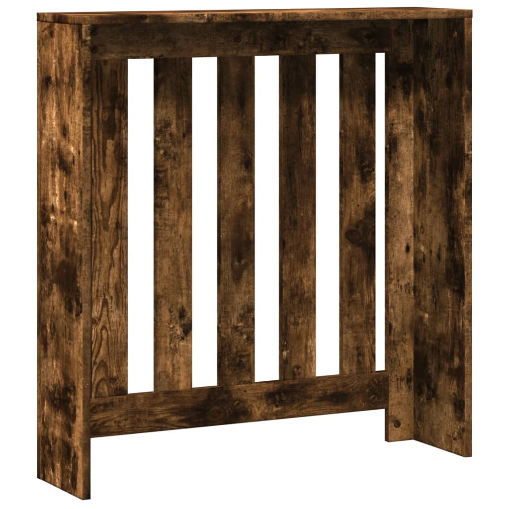 vidaXL Radiator Cover Smoked Oak 78 x 20 x 82 cm Engineered Wood 4