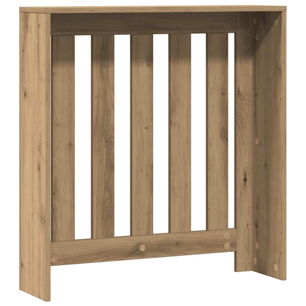 vidaXL Radiator Cover Oak 78 x 20 x 82 cm Engineered Wood 4