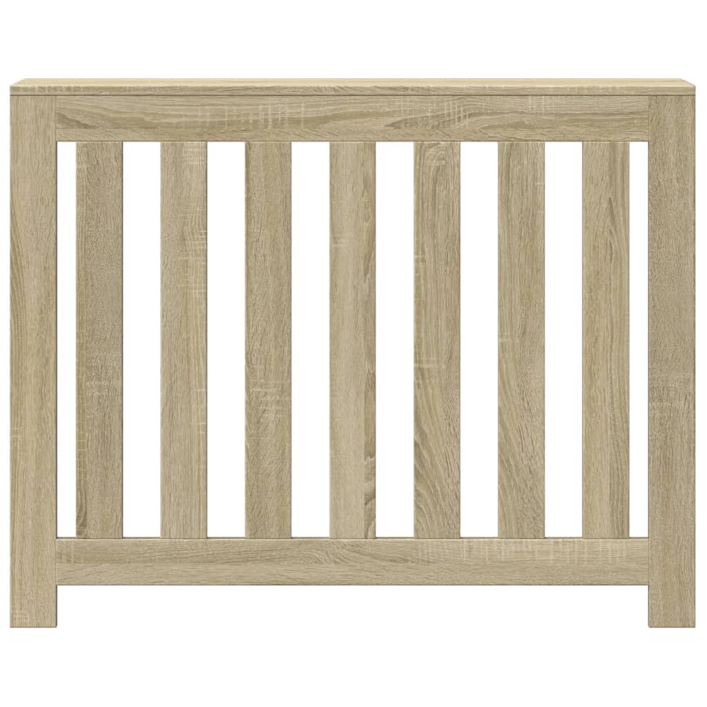 vidaXL Radiator Cover Sonoma Oak 104 x 20 x 82 cm Engineered Wood 3