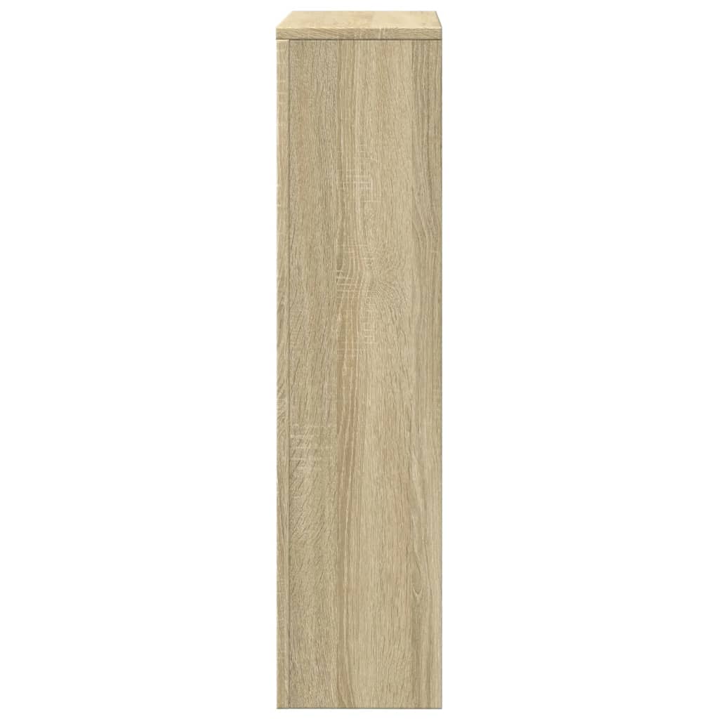 vidaXL Radiator Cover Sonoma Oak 104 x 20 x 82 cm Engineered Wood 4