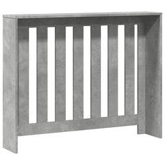 vidaXL Radiator Cover Concrete Grey 104 x 20 x 82 cm Engineered Wood 4
