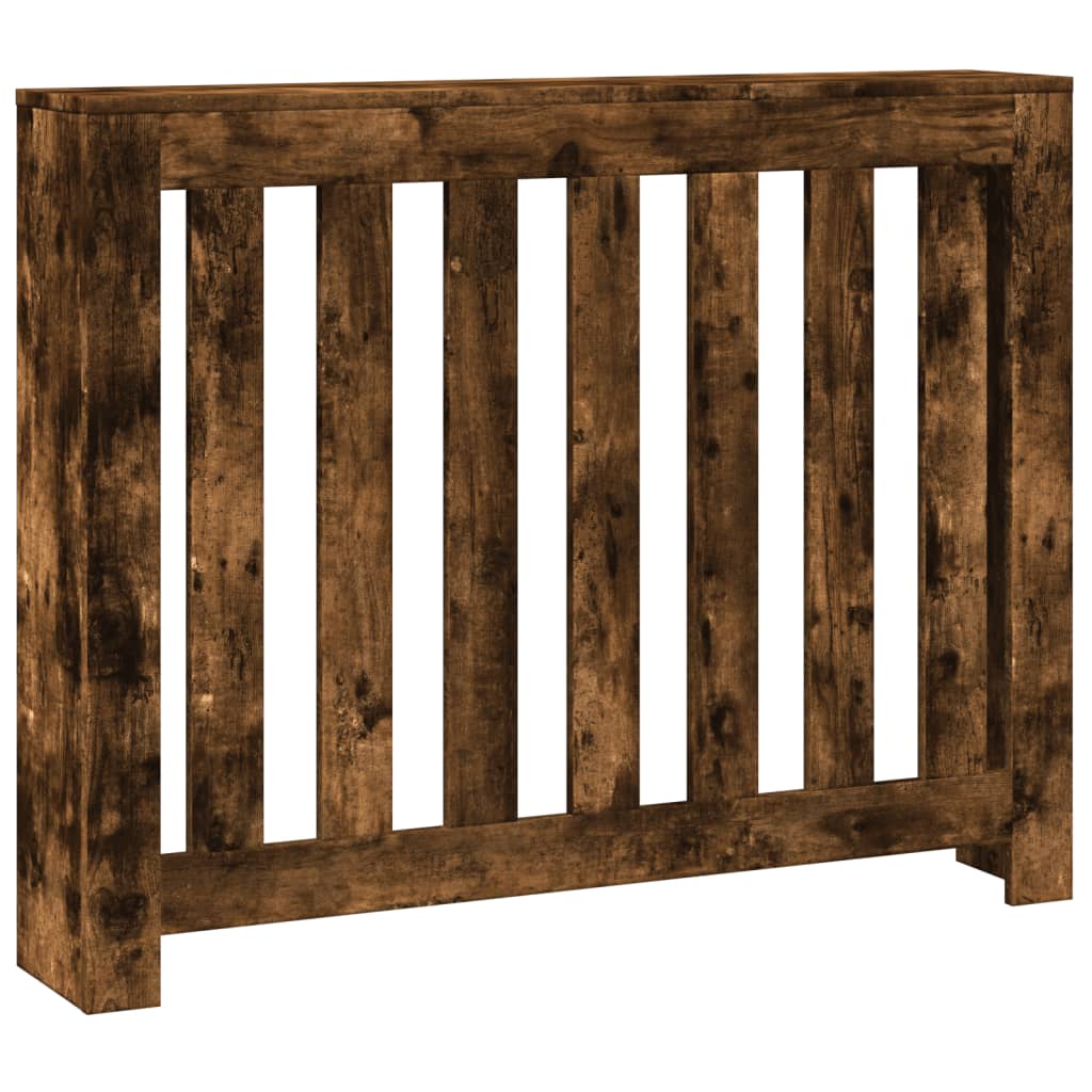 vidaXL Radiator Cover Smoked Oak Engineered Wood 2