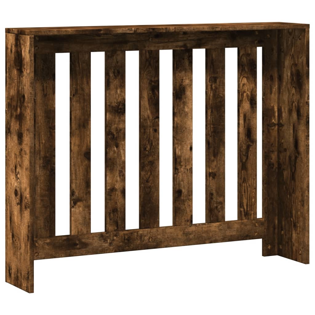 vidaXL Radiator Cover Smoked Oak Engineered Wood 4