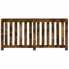 vidaXL Radiator Cover Smoked Oak 175 x 20 x 82 cm Engineered Wood 3