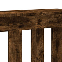 vidaXL Radiator Cover Smoked Oak 175 x 20 x 82 cm Engineered Wood 6