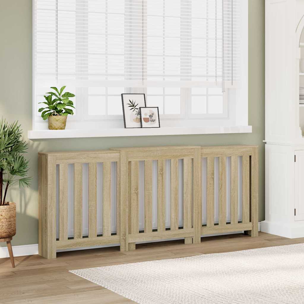 vidaXL Radiator Cover 205x21.5x83.5 cm Engineered Wood